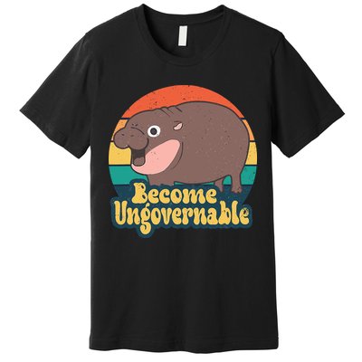 Moo Deng Become Ungovernable Premium T-Shirt