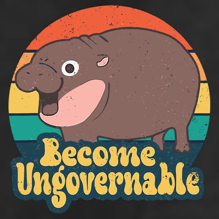 Moo Deng Become Ungovernable 25L Jumbo Tote