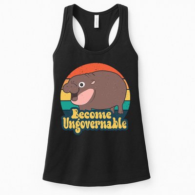 Moo Deng Become Ungovernable Womens Tank Top