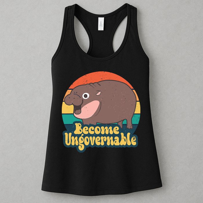 Moo Deng Become Ungovernable Womens Tank Top