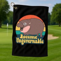 Moo Deng Become Ungovernable Golf Towel