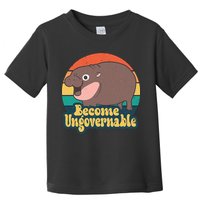 Moo Deng Become Ungovernable Toddler T-Shirt