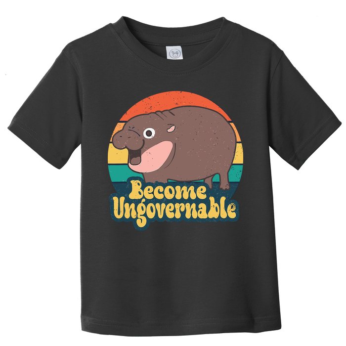 Moo Deng Become Ungovernable Toddler T-Shirt