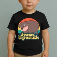 Moo Deng Become Ungovernable Toddler T-Shirt