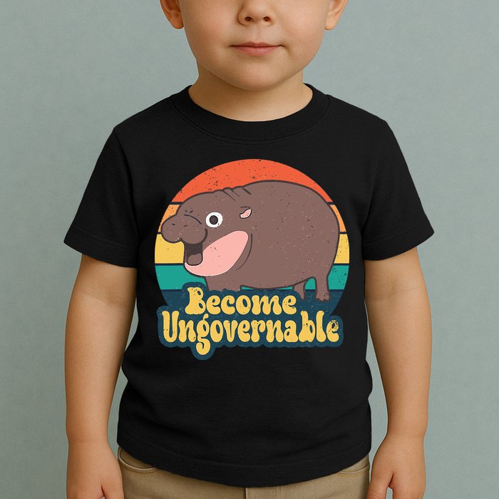 Moo Deng Become Ungovernable Toddler T-Shirt