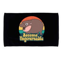 Moo Deng Become Ungovernable Microfiber Hand Towel