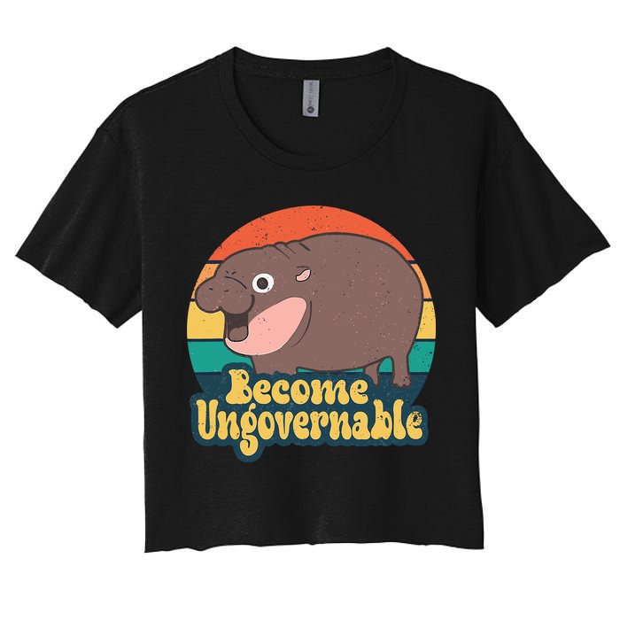 Moo Deng Become Ungovernable Crop Top