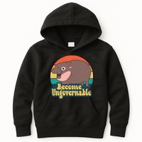 Moo Deng Become Ungovernable Kids Hoodie