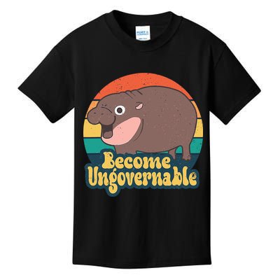 Moo Deng Become Ungovernable Kids T-Shirt