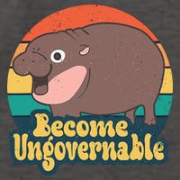 Moo Deng Become Ungovernable Vector Backpack