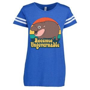 Moo Deng Become Ungovernable Enza Ladies Jersey Football T-Shirt