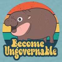 Moo Deng Become Ungovernable Sueded Cloud Jersey T-Shirt