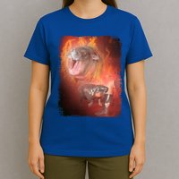 Moo Deng Bouncy Pig In Thai Fire Picture The Cute Baby Hippo T-Shirt