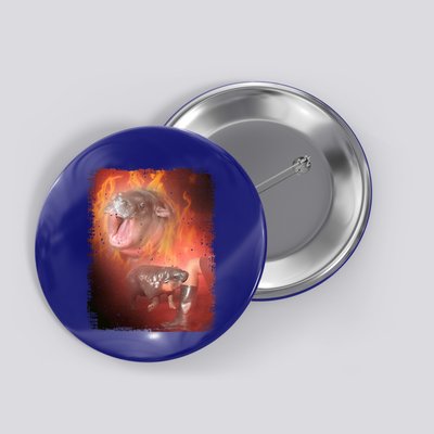 Moo Deng Bouncy Pig In Thai Fire Picture The Cute Baby Hippo Button