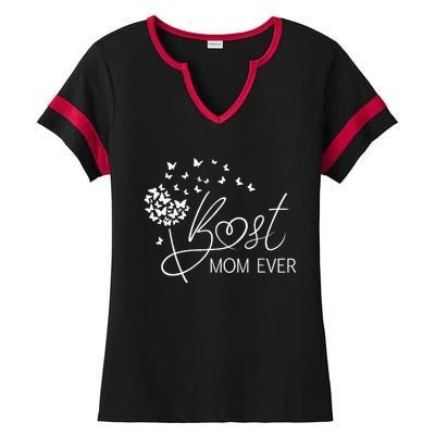 Mothers Day Best Mom Ever Gifts From Daughter Son Mom Ladies Halftime Notch Neck Tee