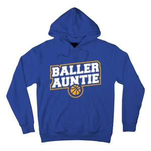 Mothers Day Baller Auntie Gift Baseball Aunt Meaningful Gift Hoodie