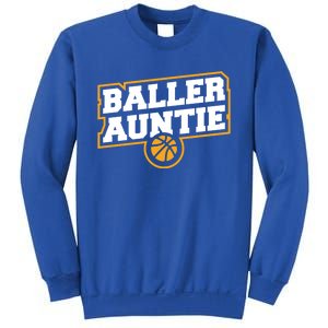 Mothers Day Baller Auntie Gift Baseball Aunt Meaningful Gift Sweatshirt