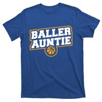 Mothers Day Baller Auntie Gift Baseball Aunt Meaningful Gift T-Shirt