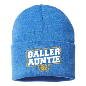 Mothers Day Baller Auntie Gift Baseball Aunt Meaningful Gift Sustainable Knit Beanie