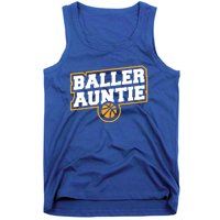 Mothers Day Baller Auntie Gift Baseball Aunt Meaningful Gift Tank Top