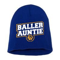 Mothers Day Baller Auntie Gift Baseball Aunt Meaningful Gift Short Acrylic Beanie