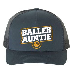 Mothers Day Baller Auntie Gift Baseball Aunt Meaningful Gift Yupoong Adult 5-Panel Trucker Hat