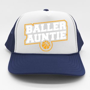 Mothers Day Baller Auntie Gift Baseball Aunt Meaningful Gift Trucker Hat