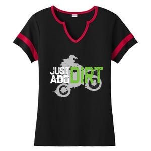 Motocross Dirt Bike Dirtbike Ladies Halftime Notch Neck Tee