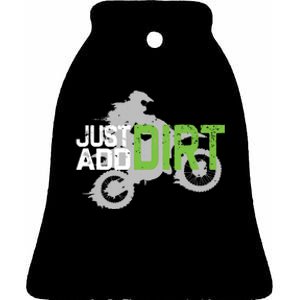 Motocross Dirt Bike Dirtbike Ceramic Bell Ornament