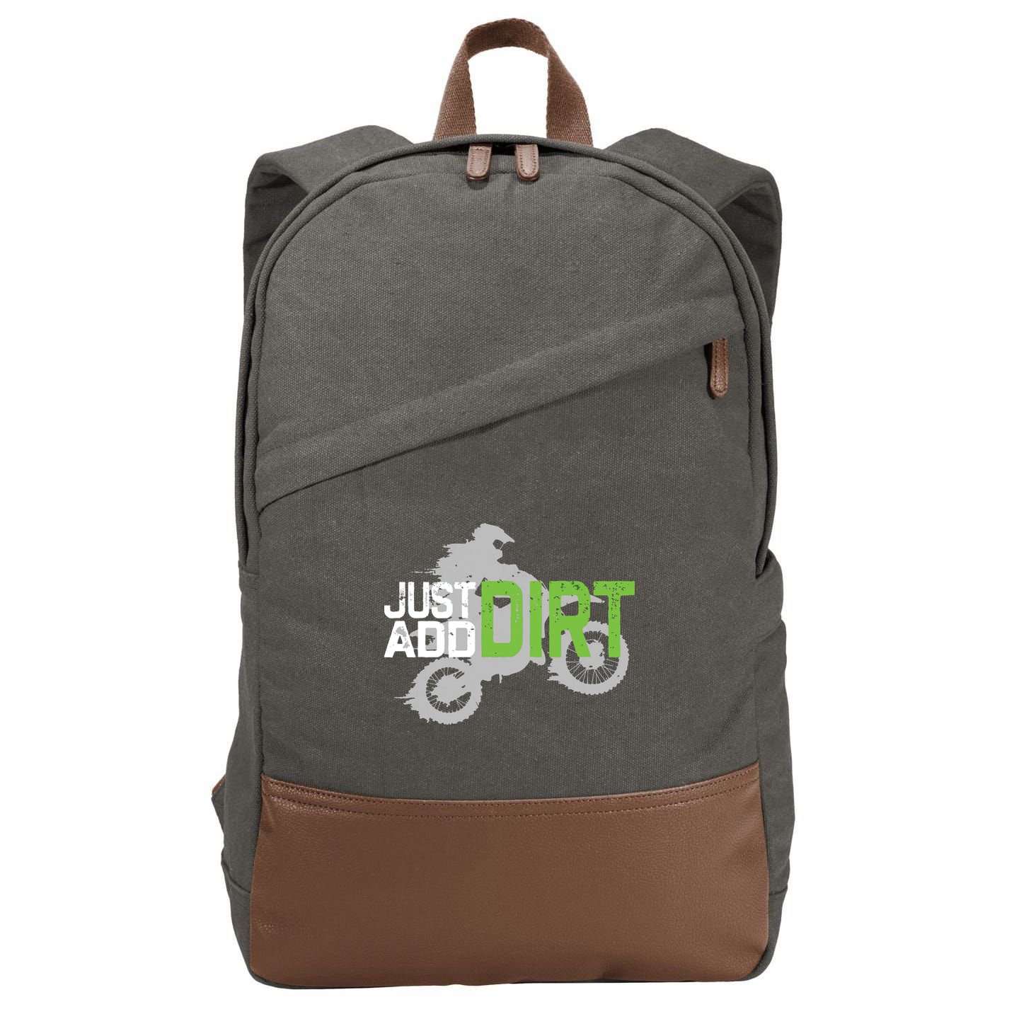 Motocross Dirt Bike Dirtbike Cotton Canvas Backpack