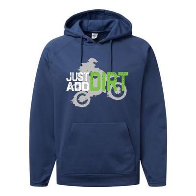 Motocross Dirt Bike Dirtbike Performance Fleece Hoodie