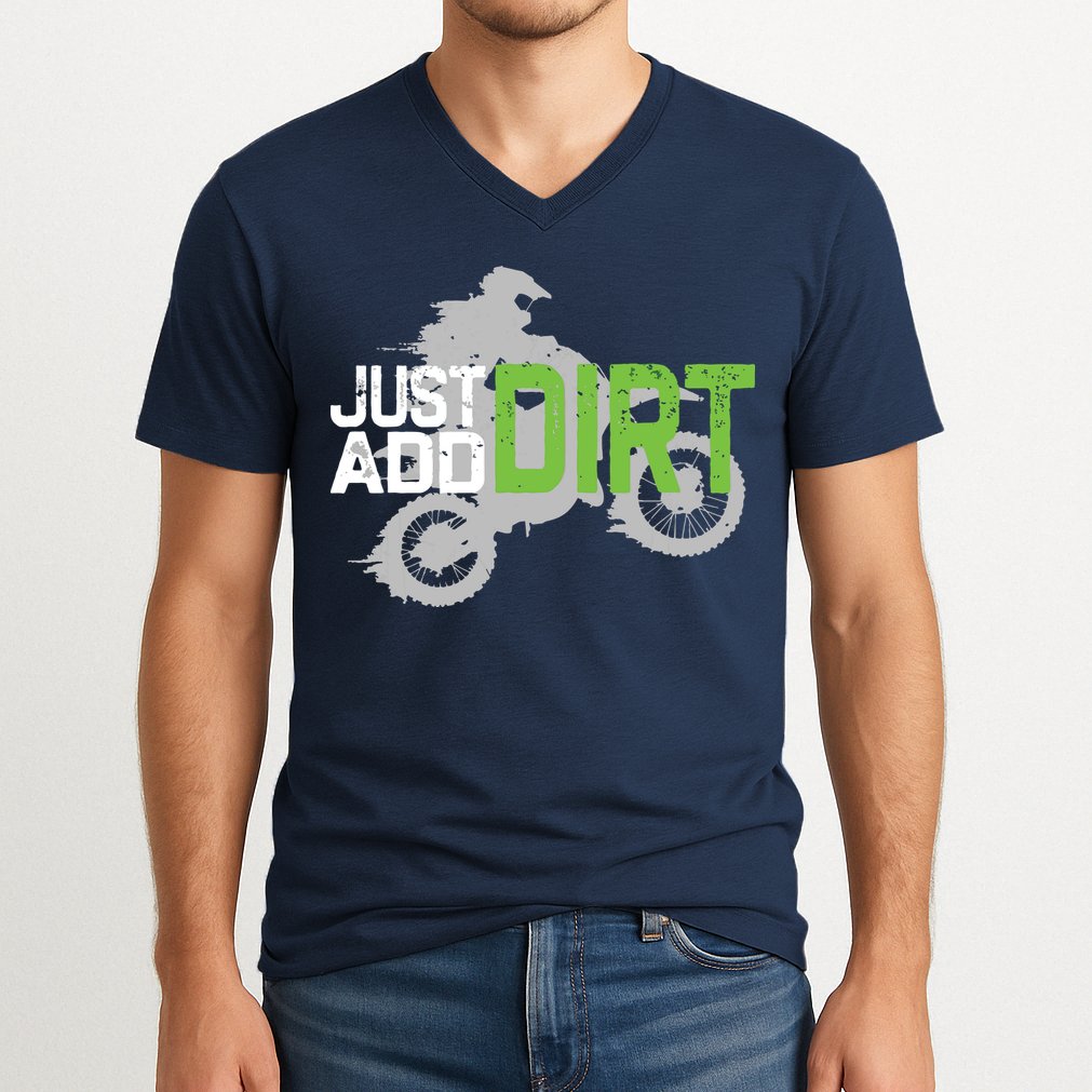 Motocross Dirt Bike Dirtbike V-Neck T-Shirt