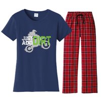 Motocross Dirt Bike Dirtbike Women's Flannel Pajama Set