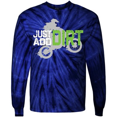 Motocross Dirt Bike Dirtbike Tie-Dye Long Sleeve Shirt