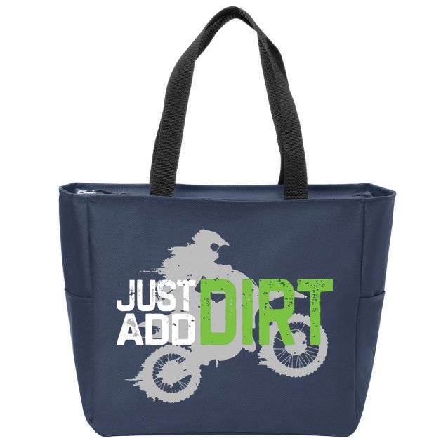 Motocross Dirt Bike Dirtbike Zip Tote Bag