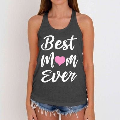 Mothers Day Best Mom Ever Gifts From Daughter Son Mom Women's Knotted Racerback Tank