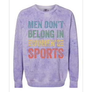 Me.N Dont Belong In Sports Colorblast Crewneck Sweatshirt