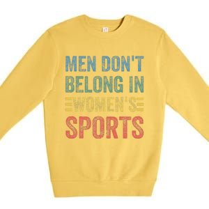 Me.N Dont Belong In Sports Premium Crewneck Sweatshirt