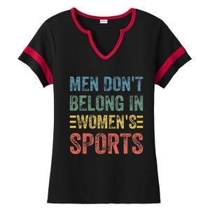 Me.N Dont Belong In Sports Ladies Halftime Notch Neck Tee