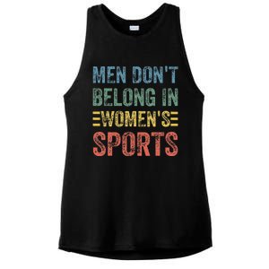 Me.N Dont Belong In Sports Ladies PosiCharge Tri-Blend Wicking Tank