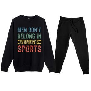 Me.N Dont Belong In Sports Premium Crewneck Sweatsuit Set