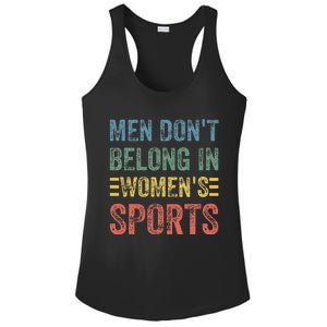 Me.N Dont Belong In Sports Ladies PosiCharge Competitor Racerback Tank