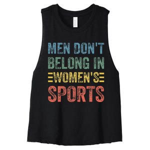 Me.N Dont Belong In Sports Women's Racerback Cropped Tank