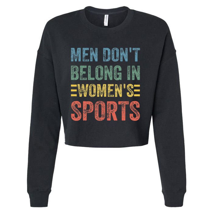 Me.N Dont Belong In Sports Cropped Pullover Crew