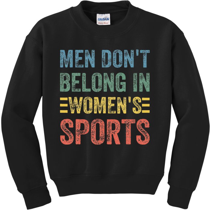 Me.N Dont Belong In Sports Kids Sweatshirt