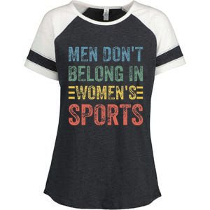 Me.N Dont Belong In Sports Enza Ladies Jersey Colorblock Tee