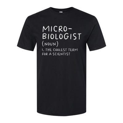 Microbiologist Definition Biology Scientist Science Teacher Softstyle CVC T-Shirt