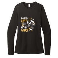 Motocross Dirt Bike A Little Dirt Never Hurt Womens CVC Long Sleeve Shirt