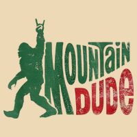 Mountain Dude Bigfoot Sasquatch Rock On Drawstring Bag