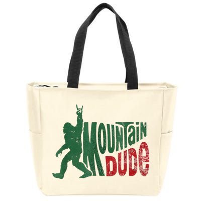 Mountain Dude Bigfoot Sasquatch Rock On Zip Tote Bag